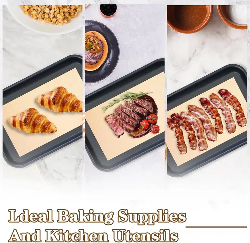 Silicone Baking Mat 2-Pack — Non-Stick, Reusable, Food-Grade, 15.7" x 11.8"