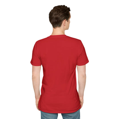Kiss The Cook T-Shirt — Retro Red Graphic Tee ("Kiss The Cook from a safe distance")