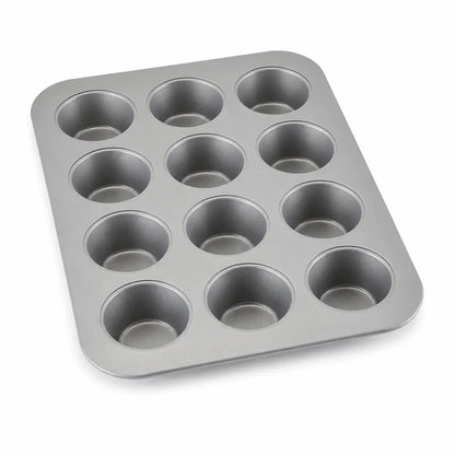 Muffin Pan 12-Cup — Nonstick, Warp Resistant, PFAS &amp; PFOA Free, Mocha