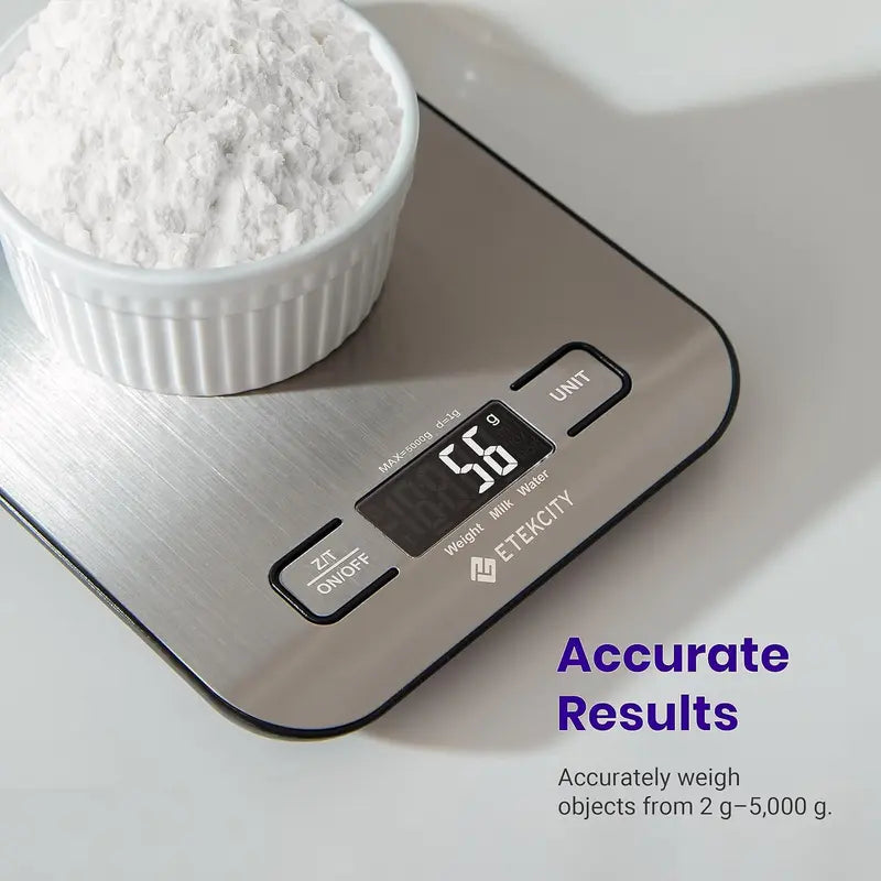 Digital Kitchen Scale — Track Macros, Portions & Recipes