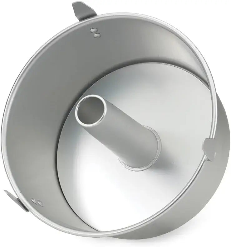 Angel Food Cake Pan 10 Inch — Removable Bottom, Nonstick, 3 Cooling Feet