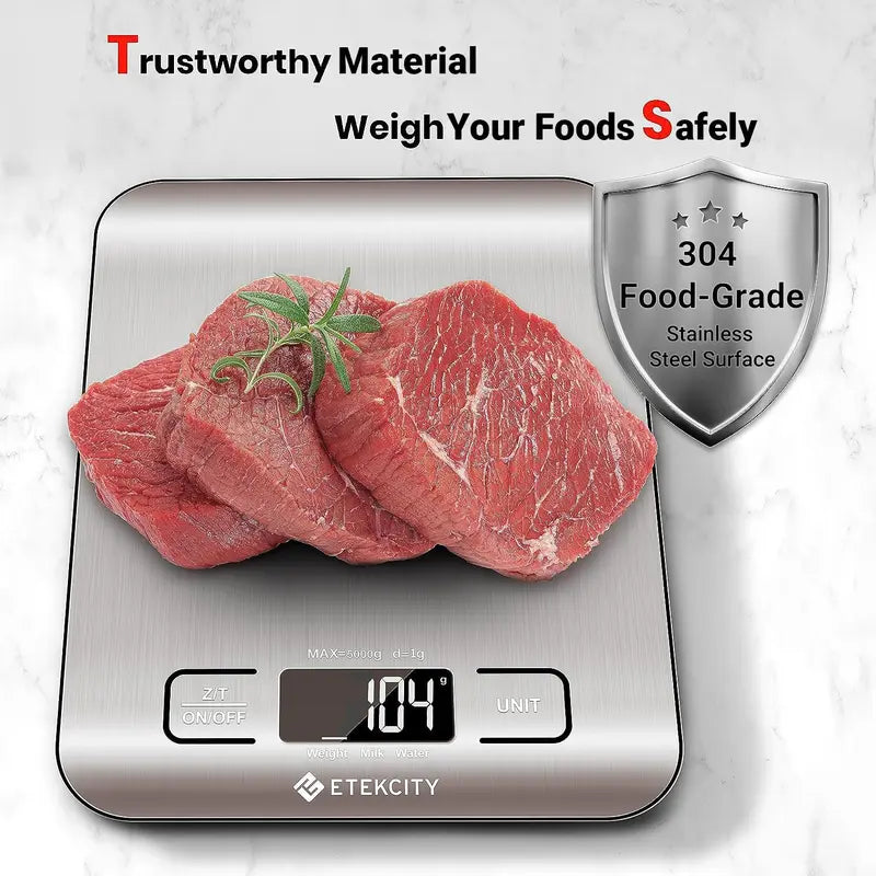 Digital Kitchen Scale — Track Macros, Portions & Recipes
