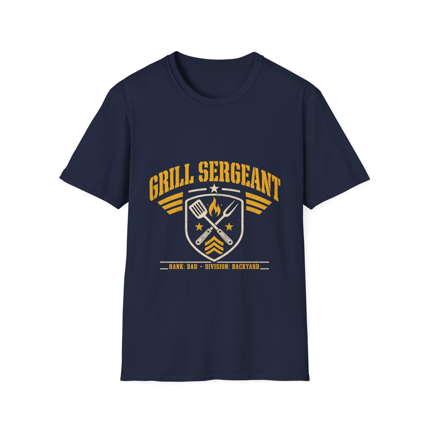 Grill Sergeant T-Shirt — Funny BBQ Chef Shirt for Grilling Lovers