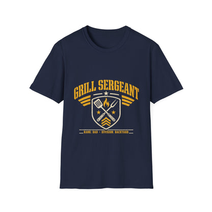 Grill Sergeant T-Shirt — Funny BBQ Chef Shirt for Grilling Lovers