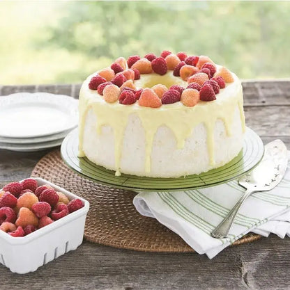 Angel Food Cake Pan 10 Inch — Removable Bottom, Nonstick, 3 Cooling Feet