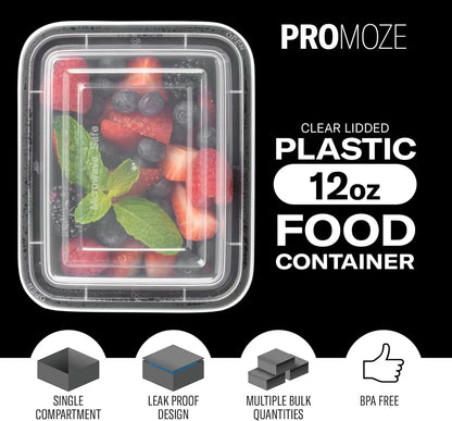 Meal Prep Containers 50 Pack — BPA-Free, Microwave, Freezer & Dishwasher Safe