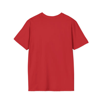 Kiss The Cook T-Shirt — Retro Red Graphic Tee ("Kiss The Cook from a safe distance")