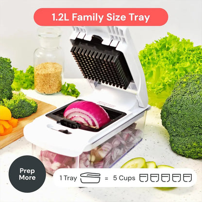 Chopper — 14-in-1 Vegetable Chopper & Mandoline Slicer with Container