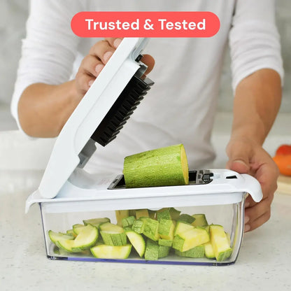 Chopper — 14-in-1 Vegetable Chopper & Mandoline Slicer with Container