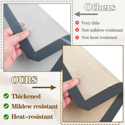 Silicone Baking Mat 2-Pack — Non-Stick, Reusable, Food-Grade, 15.7" x 11.8"