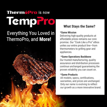 Instant Read Meat Thermometer — 1-Second Reading, Waterproof, Backlit Display