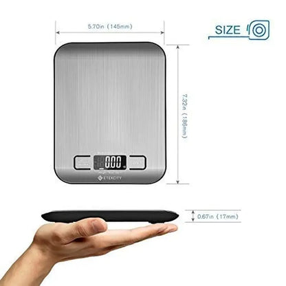 Digital Kitchen Scale — Track Macros, Portions & Recipes