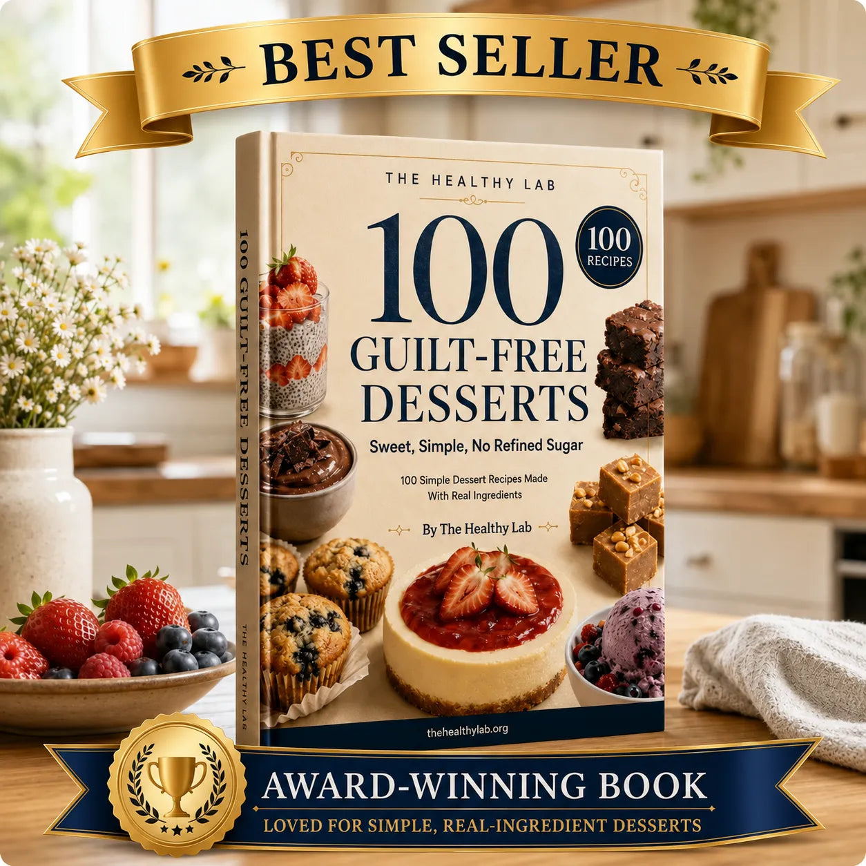100 Guilt-Free Desserts — Sweet, Simple, No Refined Sugar