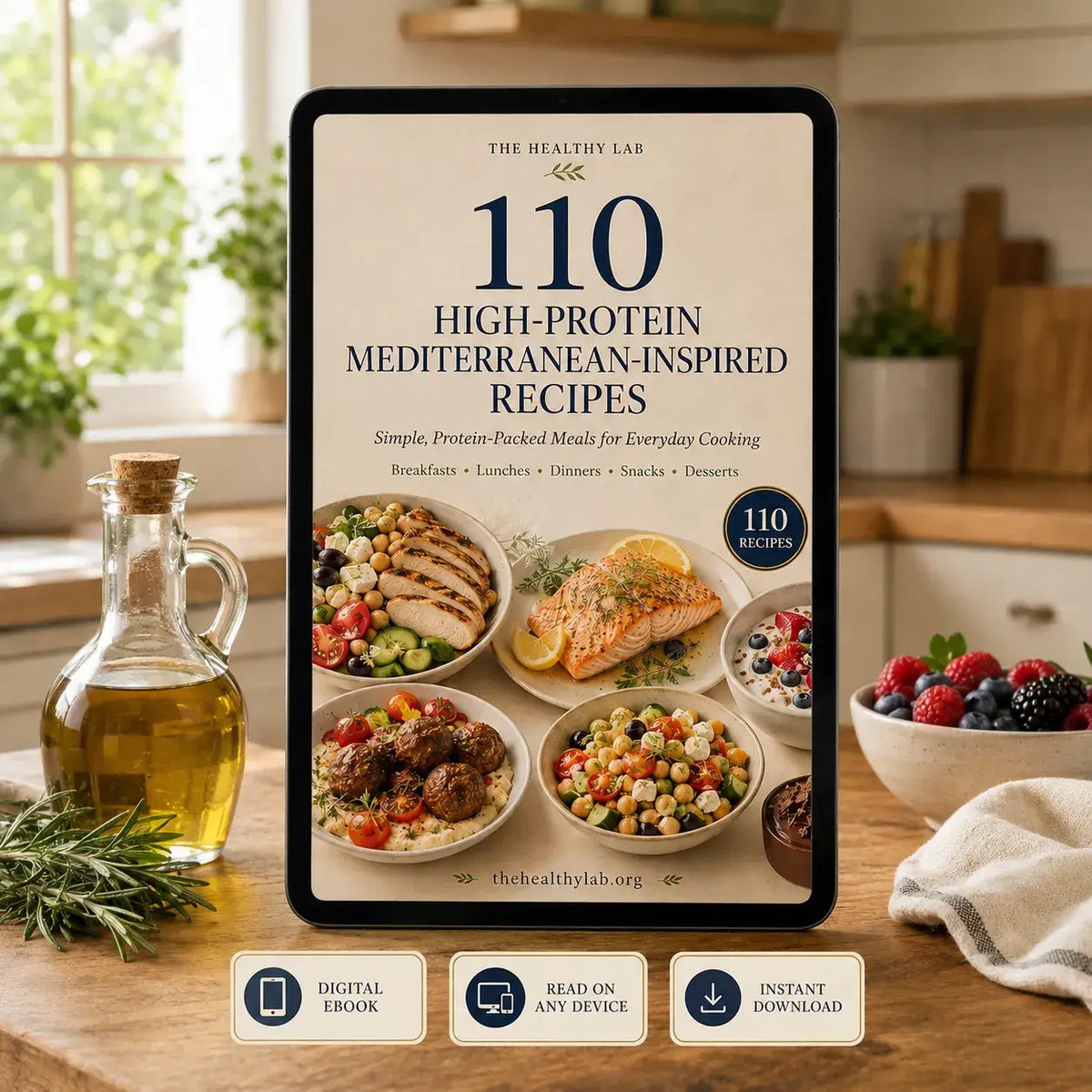 110 High-Protein Mediterranean-Inspired Recipes