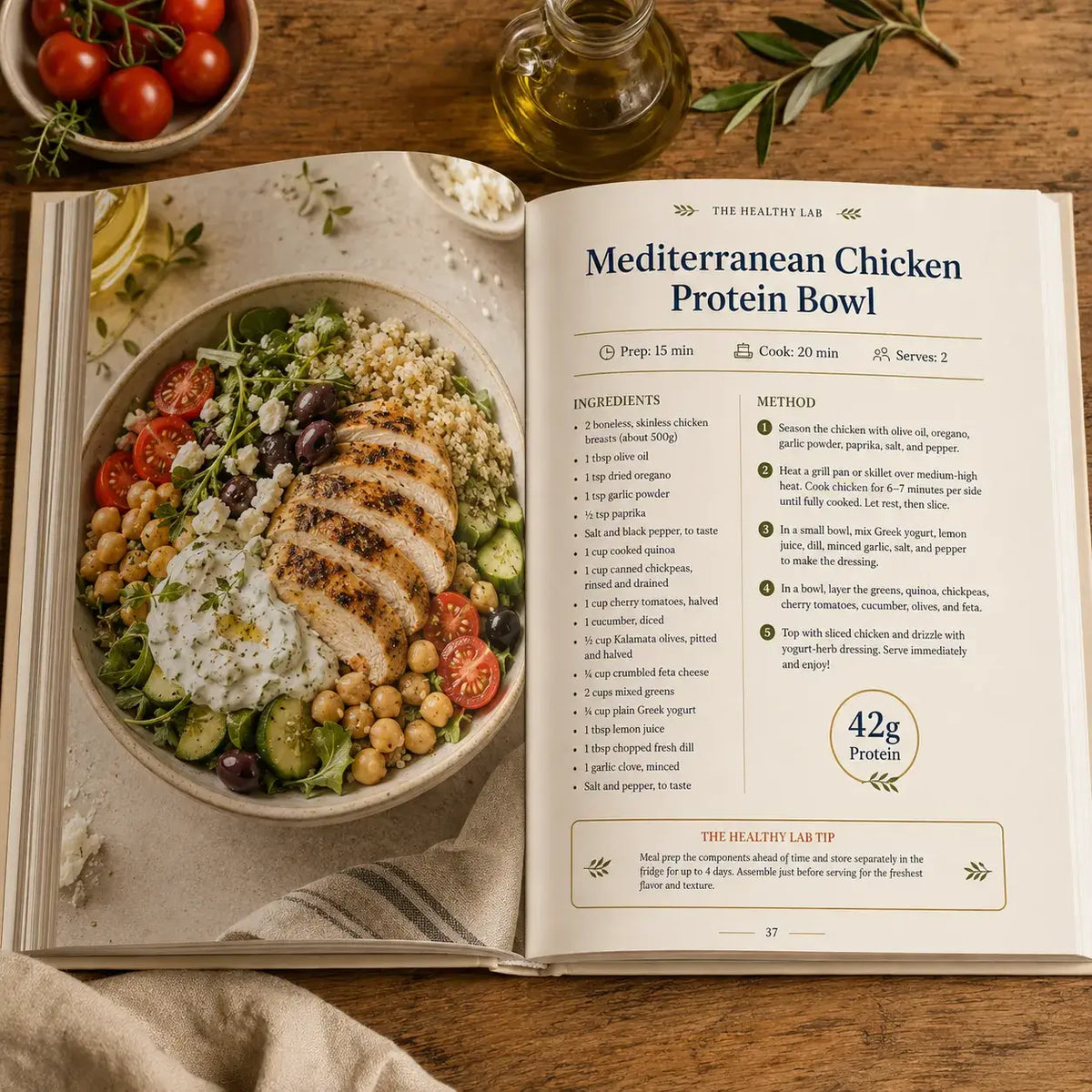 110 High-Protein Mediterranean-Inspired Recipes