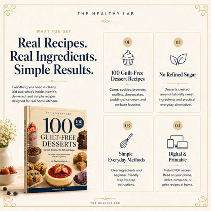 100 Guilt-Free Desserts — Sweet, Simple, No Refined Sugar