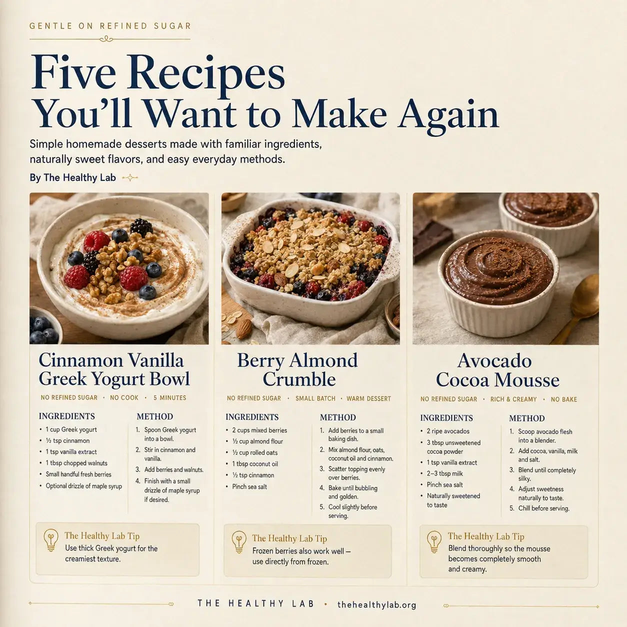100 Guilt-Free Desserts — Sweet, Simple, No Refined Sugar