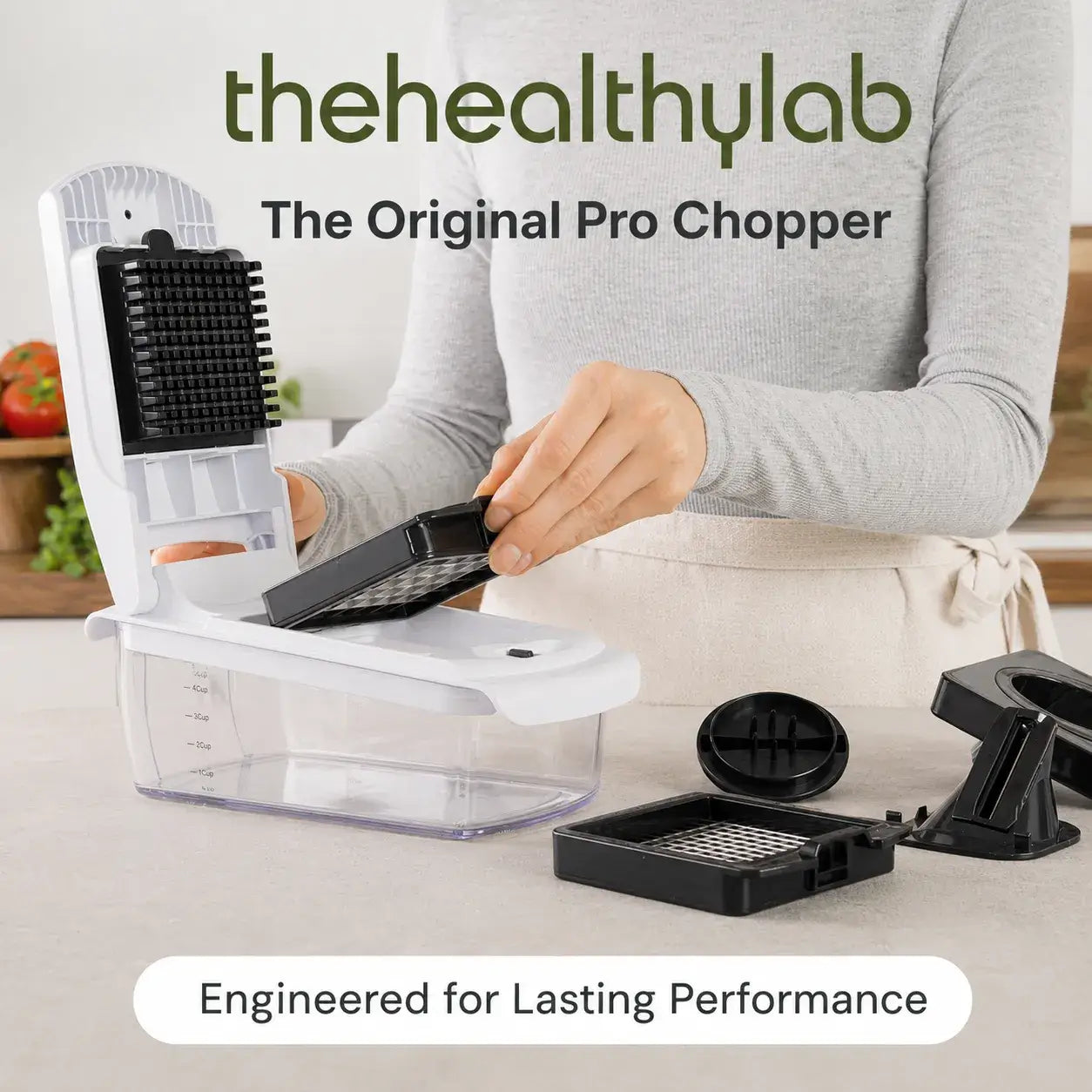 Chopper — 14-in-1 Vegetable Chopper & Mandoline Slicer with Container