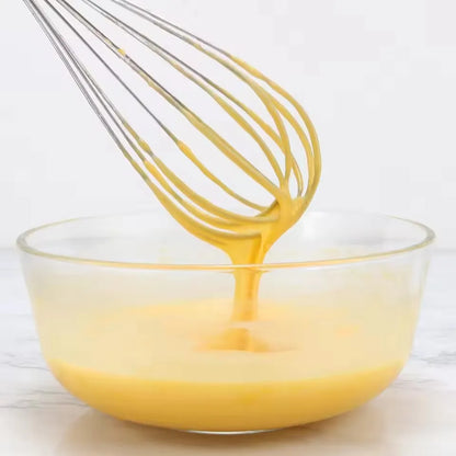 LMETJMA 8" 10" 12" Egg Whisk Stainless Steel