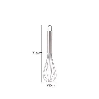 LMETJMA 8" 10" 12" Egg Whisk Stainless Steel