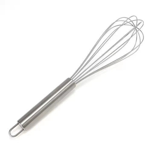 LMETJMA 8" 10" 12" Egg Whisk Stainless Steel