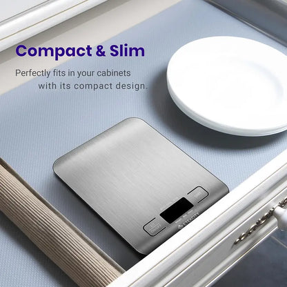 Digital Kitchen Scale — Track Macros, Portions & Recipes